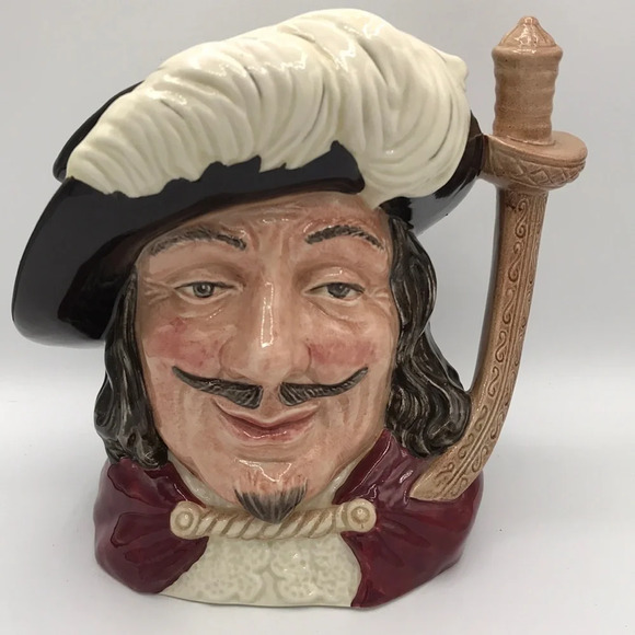 Vintage Royal Doulton 1955 Three Musketeers Porthos Large Toby Jug/Mug D6440 - Picture 1 of 10